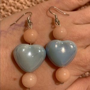 Super super cute earrings with cotton candy colors